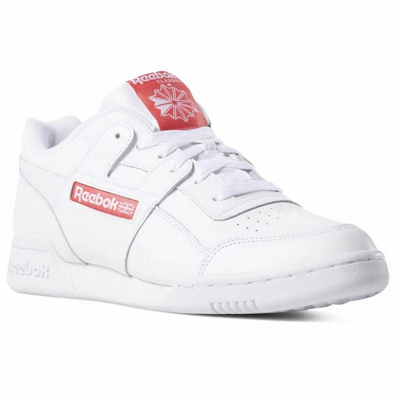 Tenisi Reebok Workout Plus Barbati Albi/Roz Romania TJ2850CE